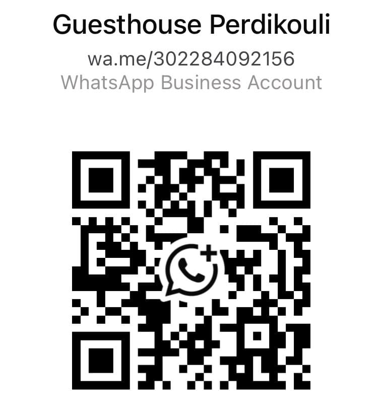 WhatsApp QR code for Guesthouse Perdikouli